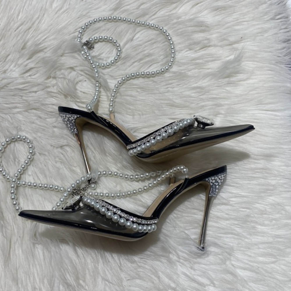 Mach & Mach Diamond of Elizabeth‎ embellished pvc pump size 37.5EU - Picture 5 of 13